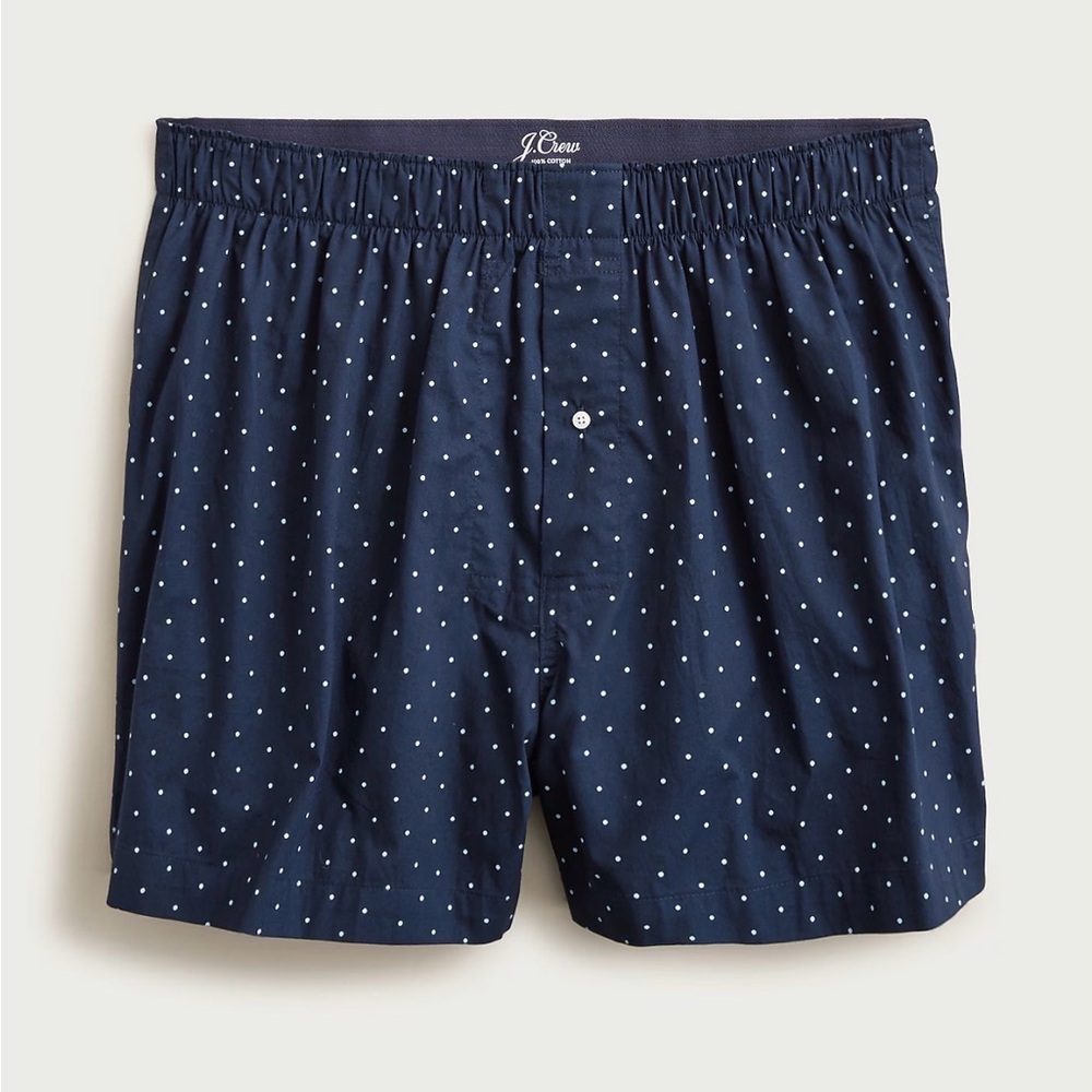 J Crew Boxers Men's XS 3 Pair Blue Dots Boxer Shorts Boxers NEW!!